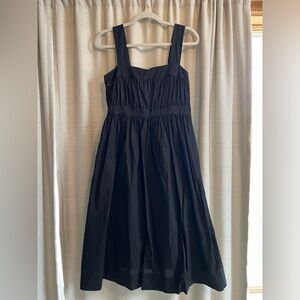 Garnet Hill Black Cotton Dress, Size 10